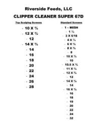 Clipper Screens (8)